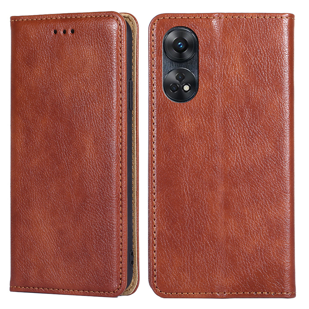 For Oppo Reno8 T 4G PU Leather Wallet Stand Phone Case Magnetic Auto-closing Protective Cover For Oppo Reno8 T 4G PU Leather Wallet Stand Phone Case Magnetic Auto-closing Protective Cover